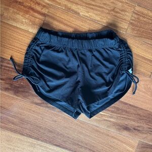 5 Dancewear Airbrush Black Shorts with Adjustable Side Ties.